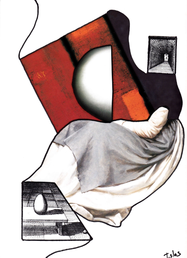 Dibujo abstracto de Maya Islas.