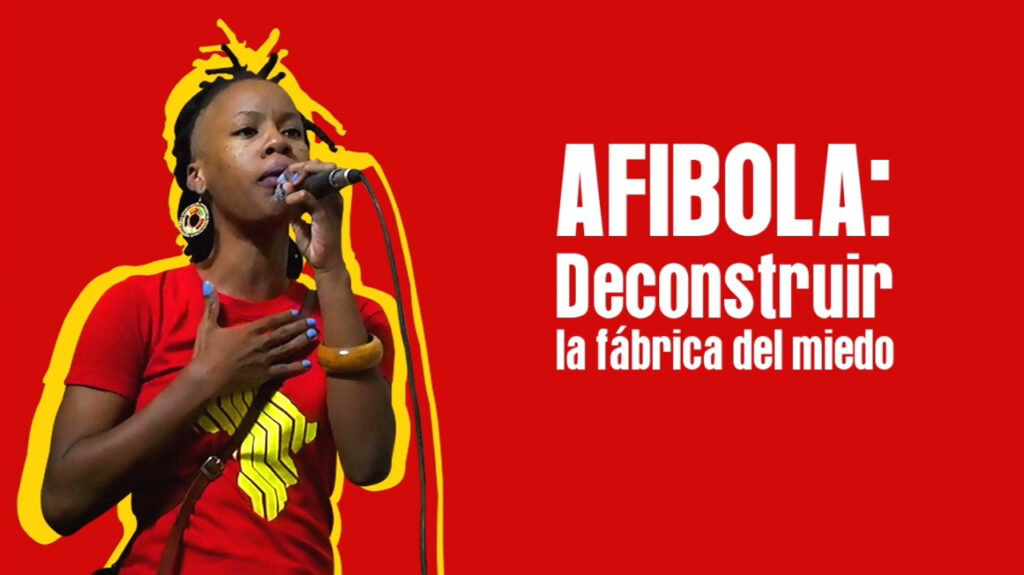 Cartel del video "Afibola: deconstruir la fábrica del miedo".