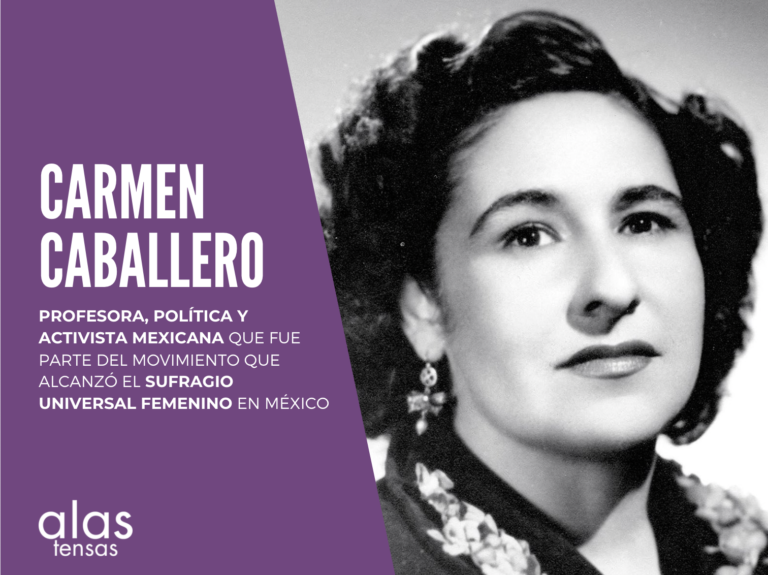Carmen Caballero forma parte de la generación que lograría el derecho al sufragio universal para las mujeres mexicanas.