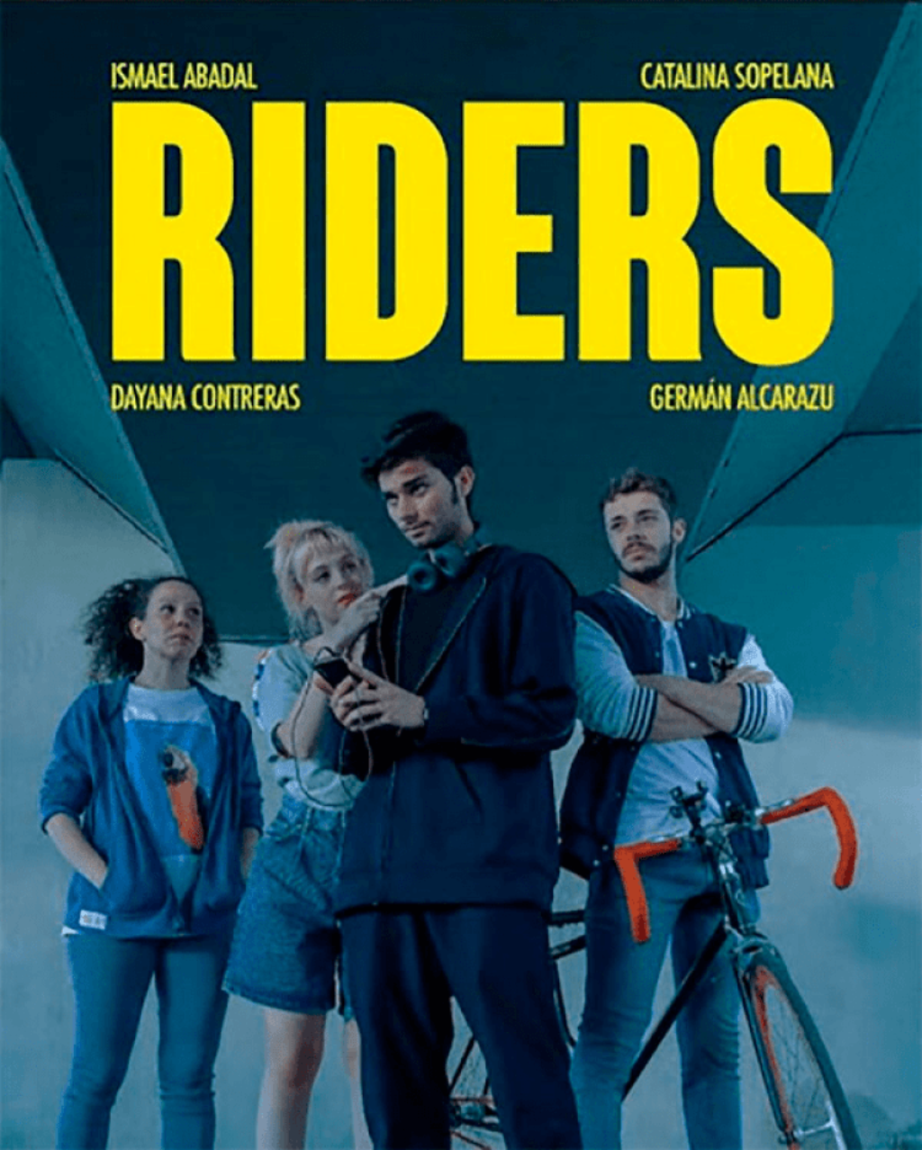 Cartel de la serie de televisión “Riders” (2021). 