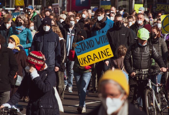 Manifestación por Ucrania.