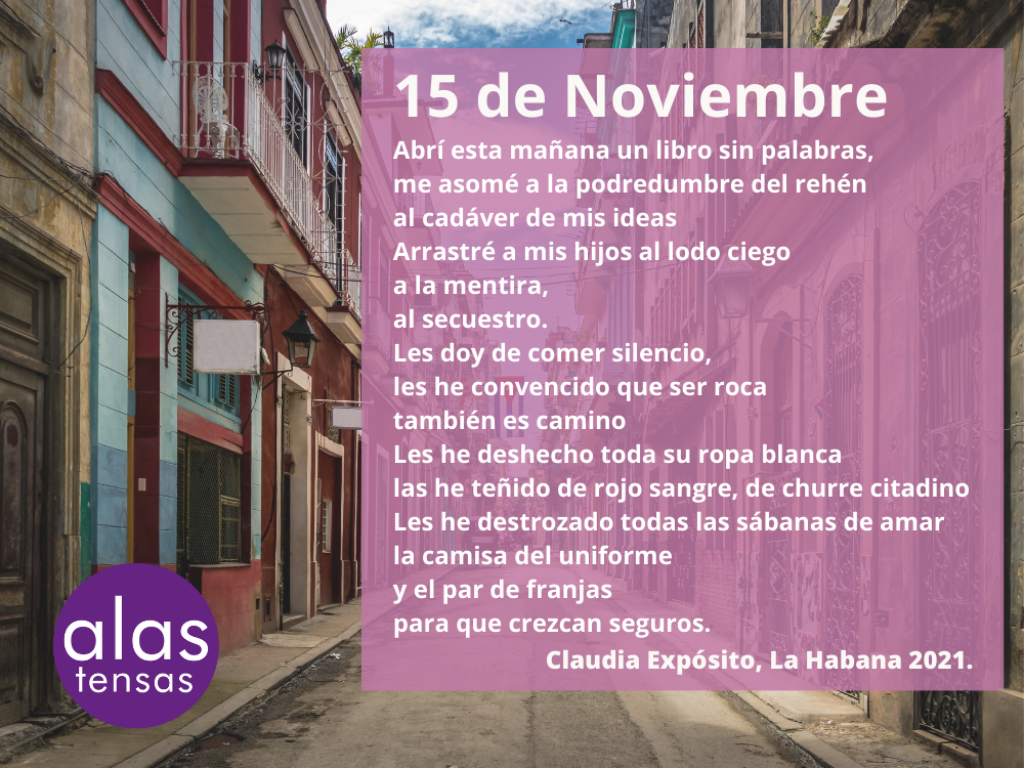 "15 de noviembre", poema de Claudia Expósito.