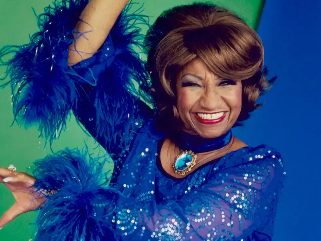 Retrato de Celia Cruz.