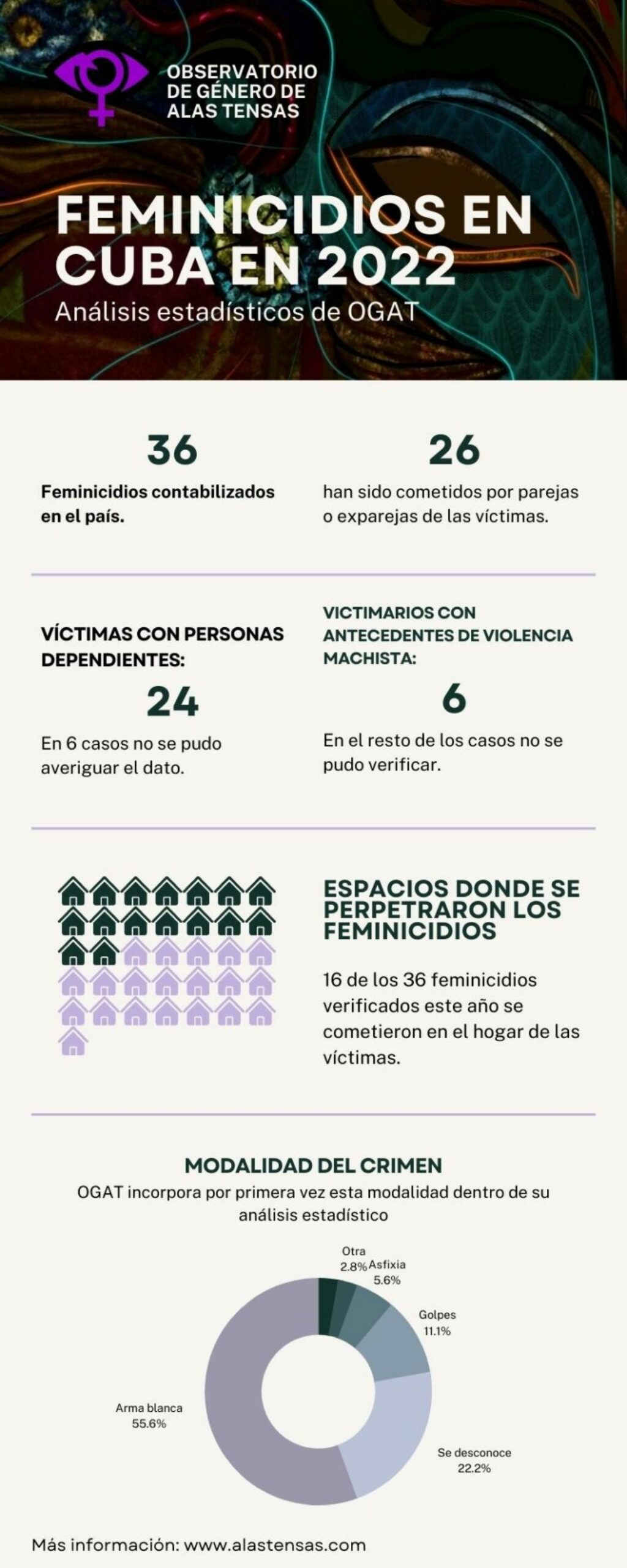 INFOGRAFIA DE Feminicidios en cuba