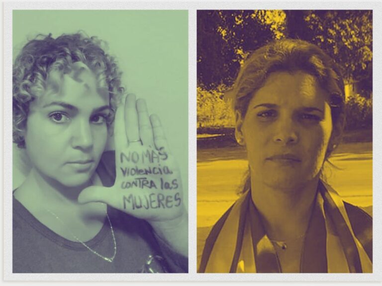 cristina Garrido y Sayli Navarro, activistas cubanas