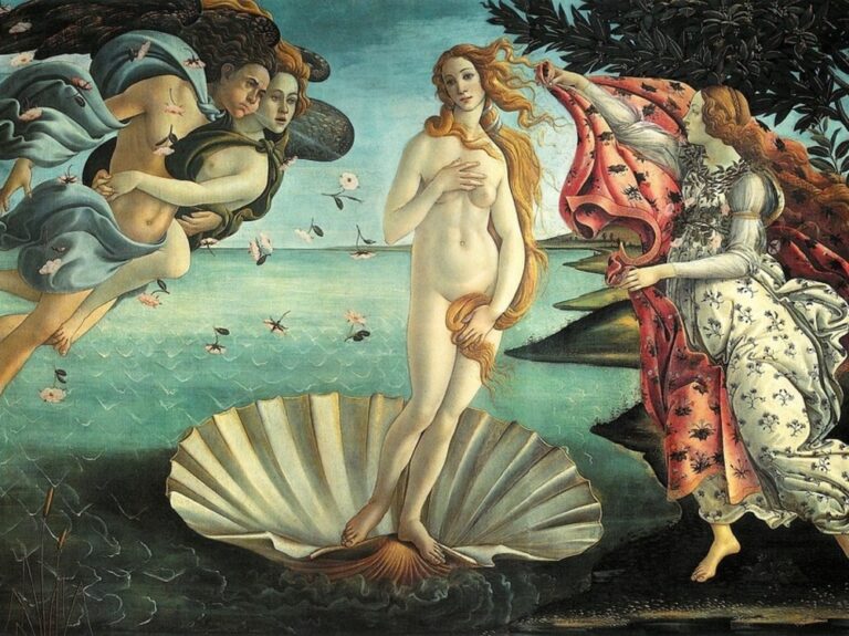 Pintura "El nacimiento de Venus", de Botticelli.