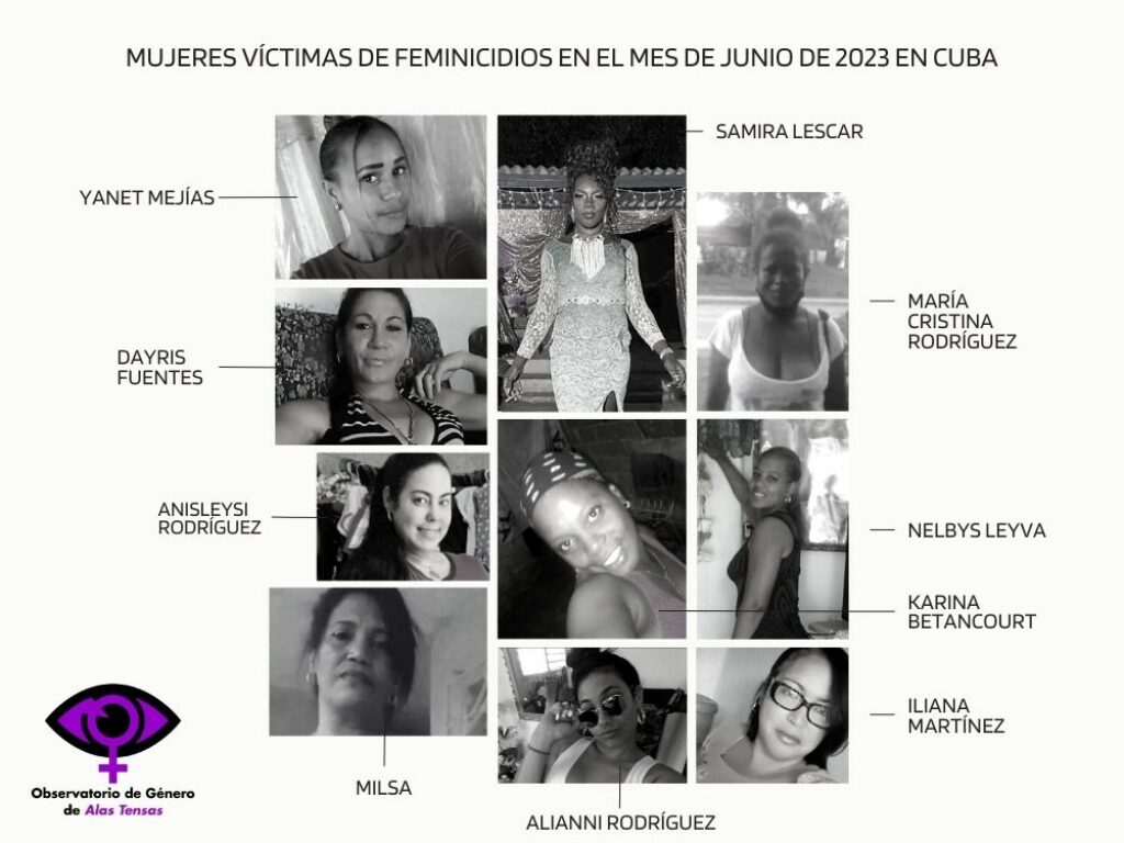 collage de rostros de mujeres cubanas