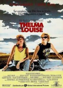 Cartel de "Thelma y Louis", una de las icónicas películas sobre mujeres de la historia del cine.