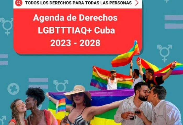 imagen sobre la agenda de derechos de la comunidad LGBTTTIAQ+ cubana.