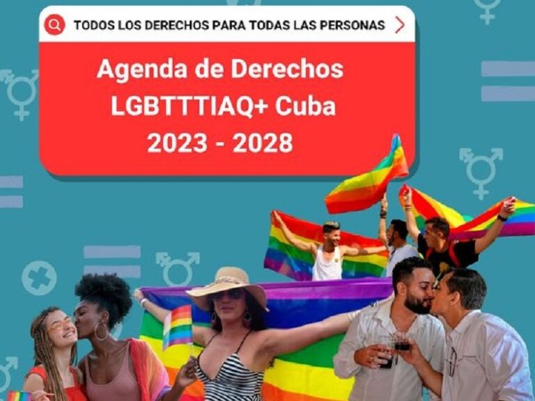 imagen sobre la agenda de derechos de la comunidad LGBTTTIAQ+ cubana.