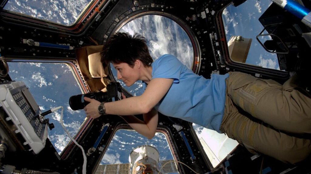 Samantha Cristoforetti, la primera mujer italiana en el Espacio, en 2022. 