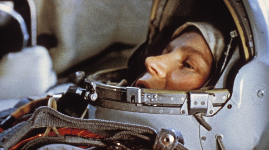 Valentina Tereshkova, primera mujer en viajar al Espacio, en 1963.