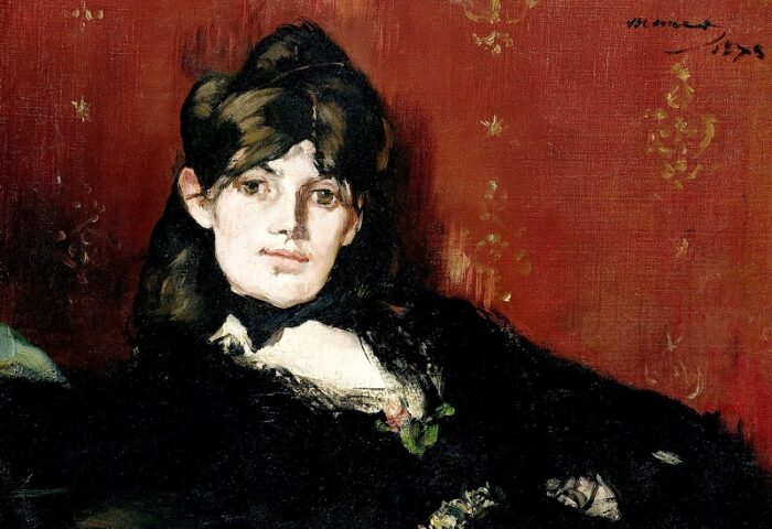 Berthe Morisot al óleo de Manet