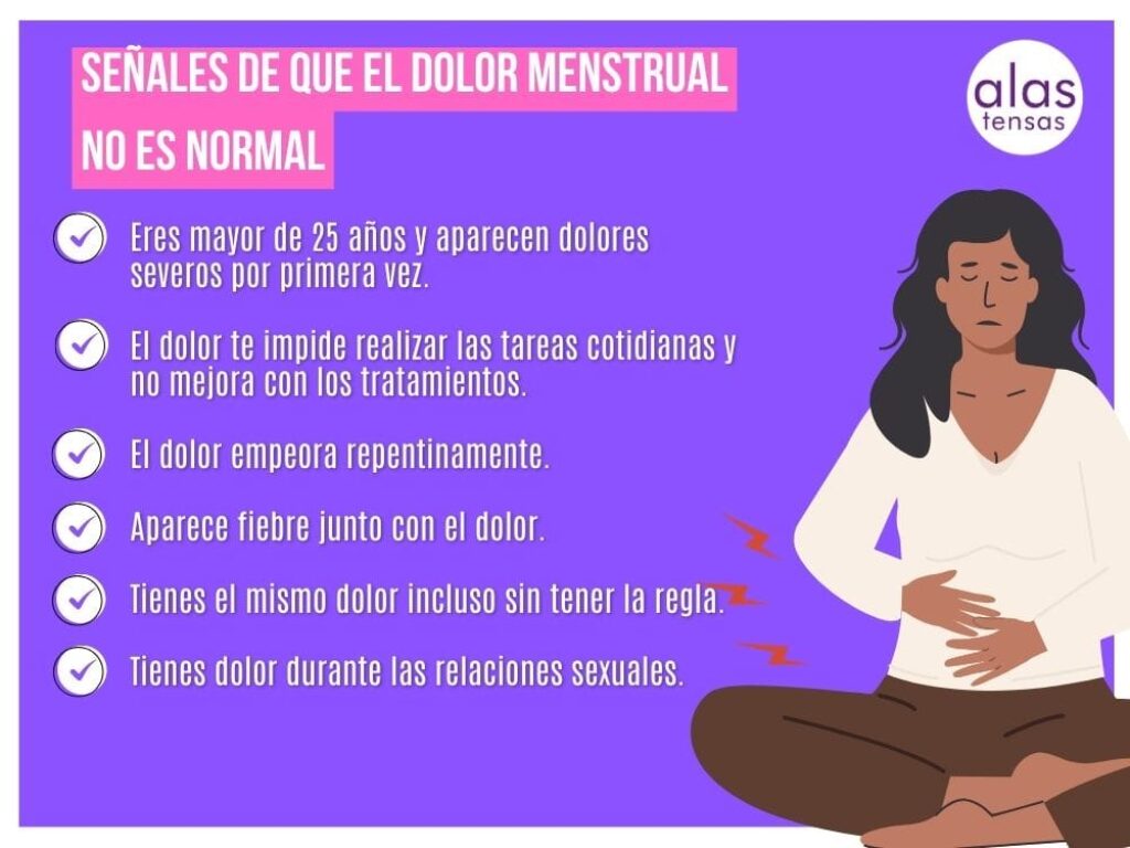 señales de que el dolor menstrual no es normal