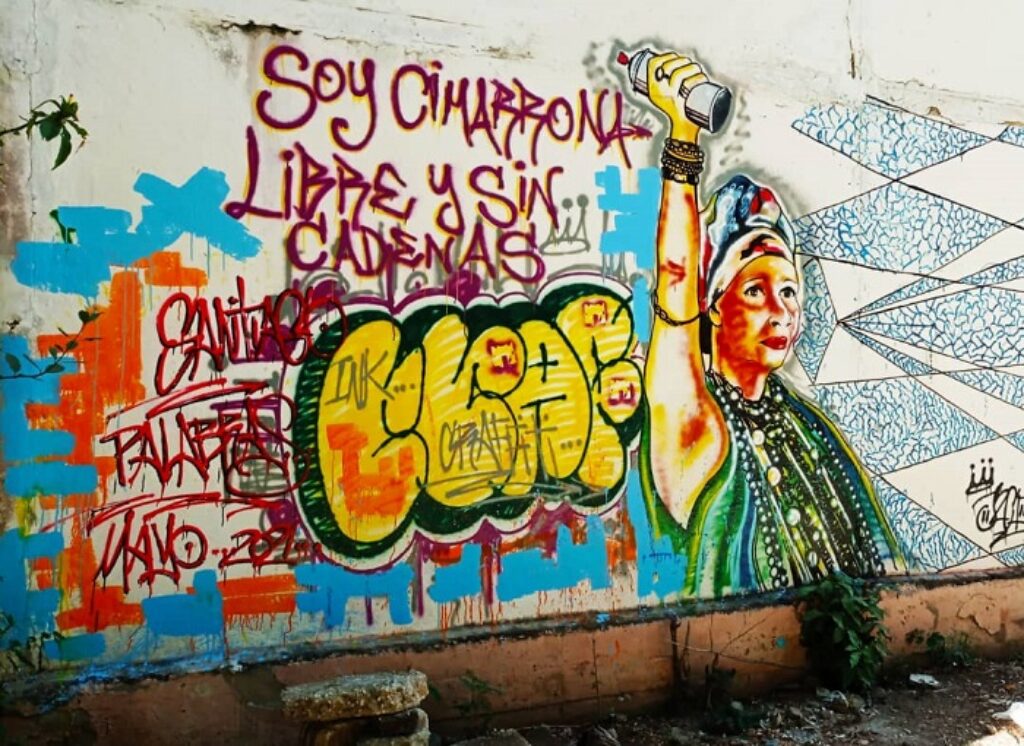 Uno de los grafitis de Jessica Lisbet Torres Calvo. Foto: Cortesía de Ana García