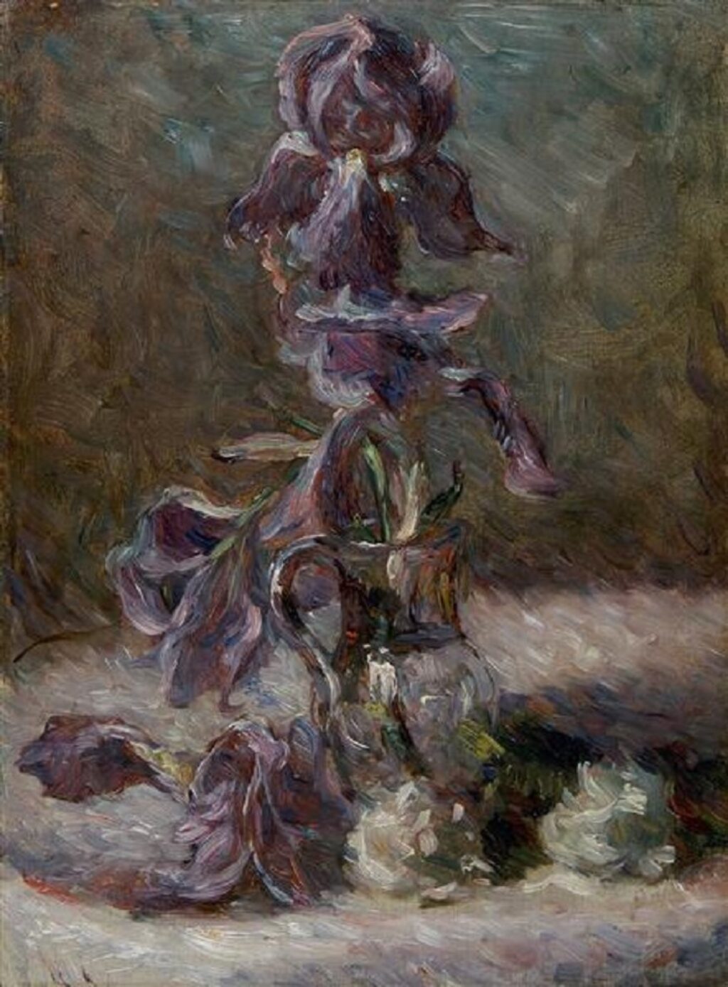 “Lirio en un vaso”, Marie Bracquemond (1886) impresionismo