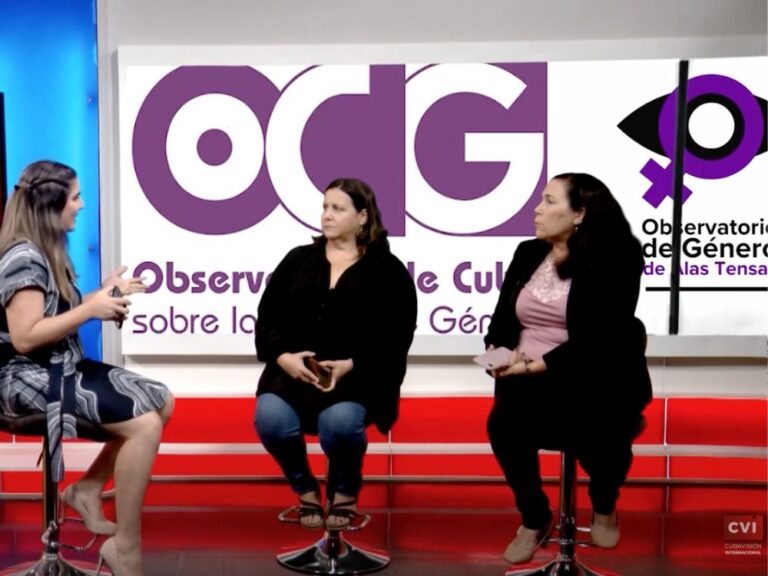 still de video de programa de television en buen cubano sobre feminicidios