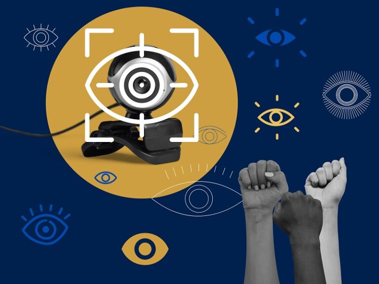 Varios puños femeninos alzándose contra la violencia política