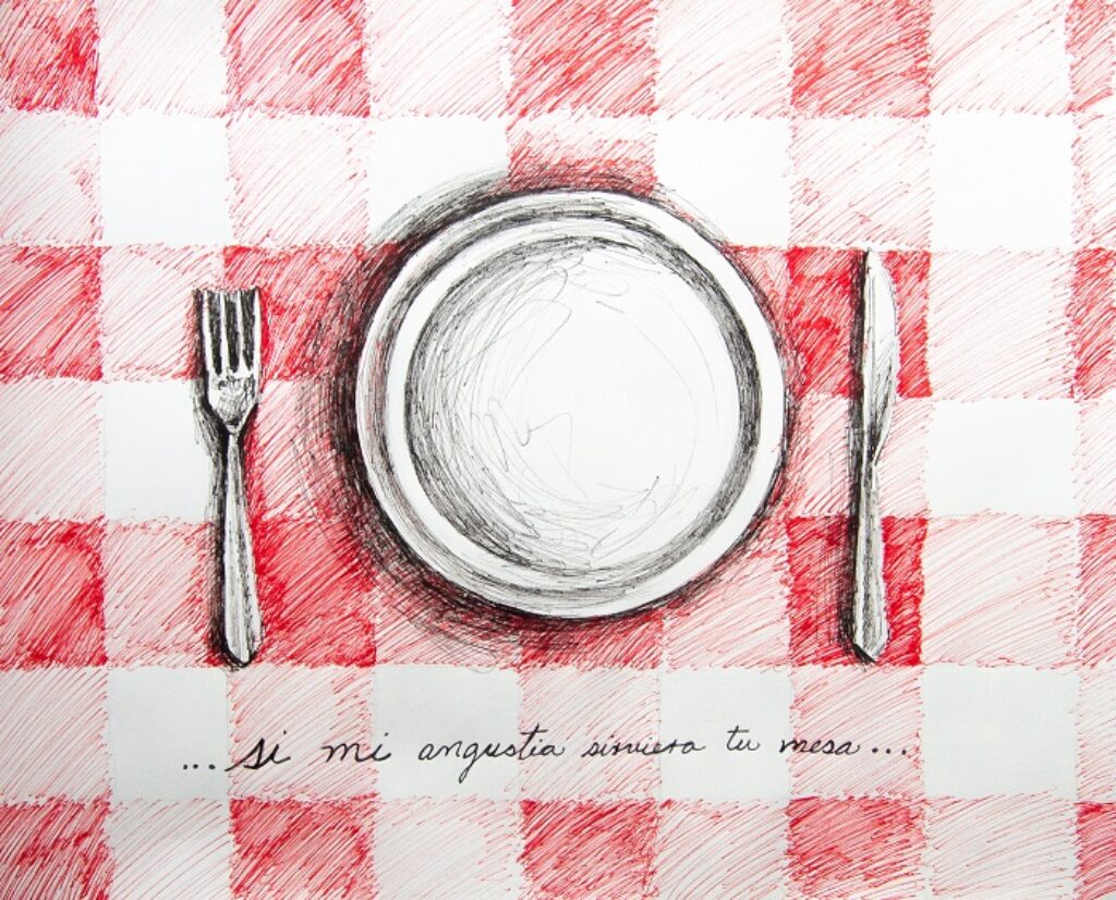 “Si mi angustia sirviera tu mesa”, de Camila Lobón. Foto: Cortesía de la entrevistada