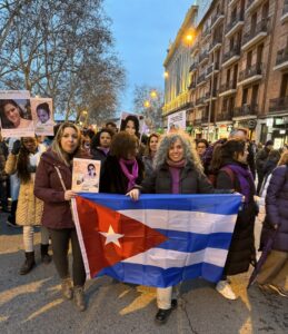 Exiliadas cubanas marchan el 8M en Madrid