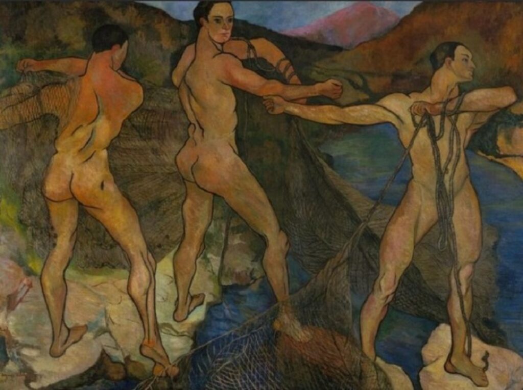 “El lanzamiento de las redes”, Suzanne Valadon, 1914.