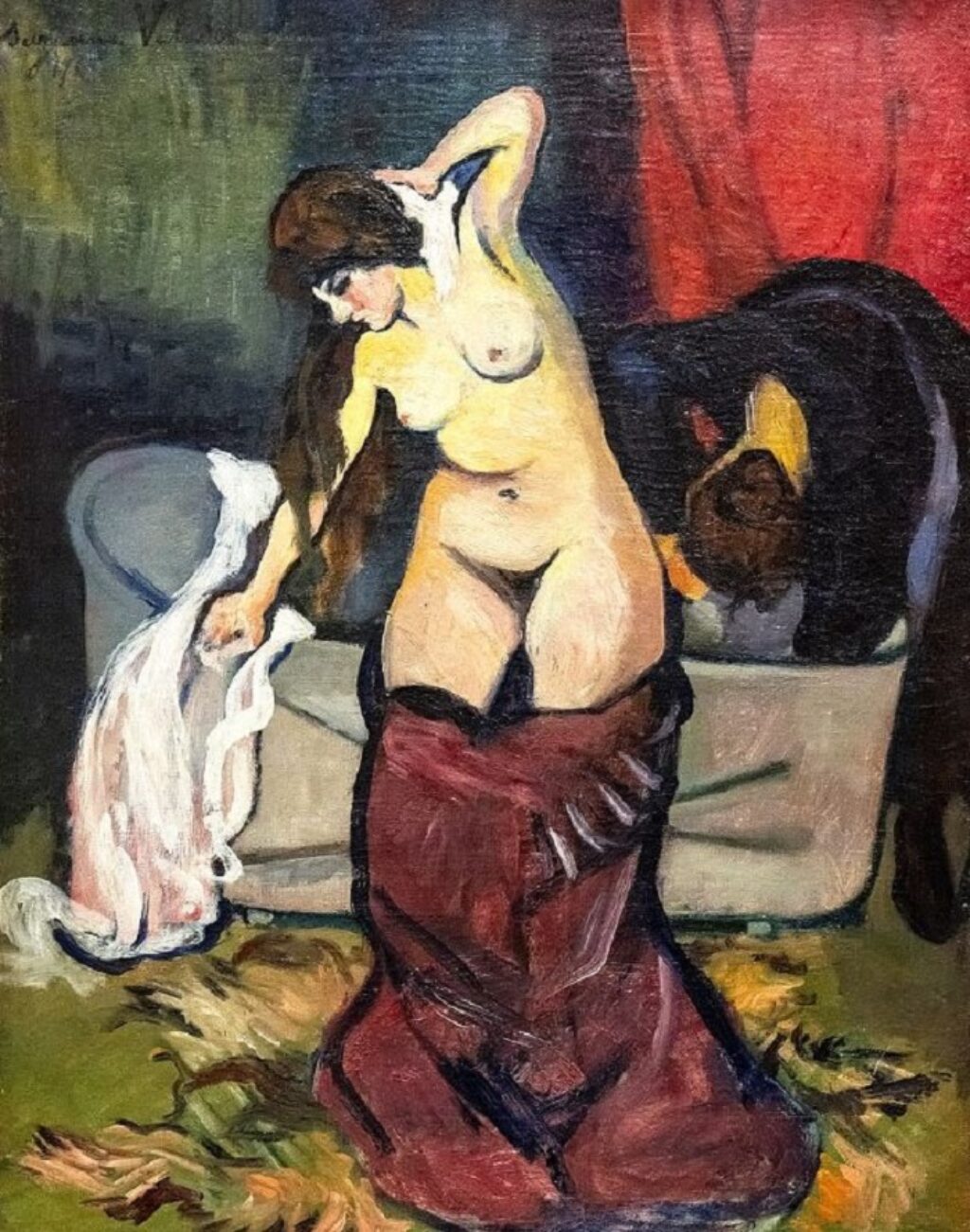 “Joven en el baño”, Suzanne Valadon, 1919.