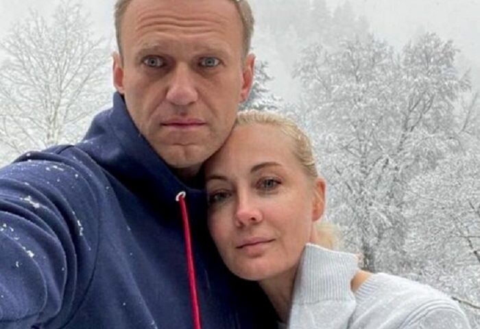 Yulia Navalnaya y Alexei Navalny