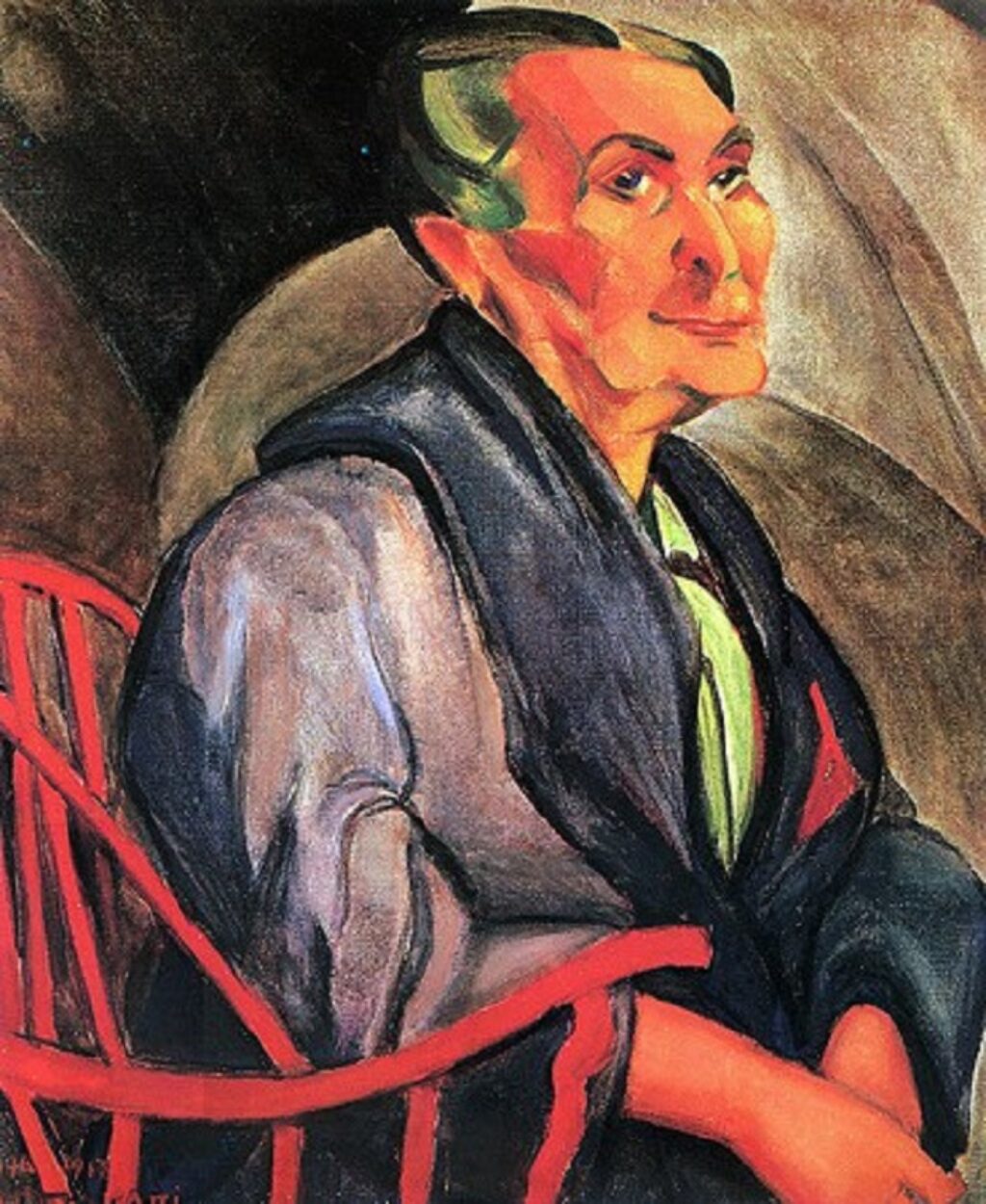 “Mujer de cabellos verdes”, 1916. Anita Malfatti.