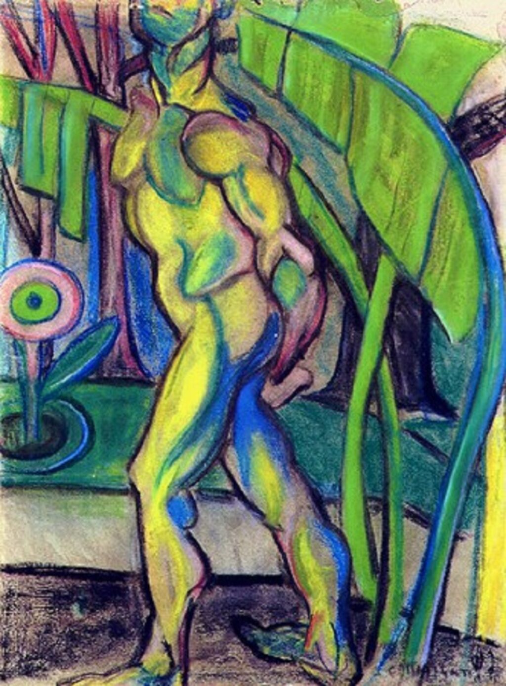 “El hombre de siete colores”, 1916. Anita Malfatti.