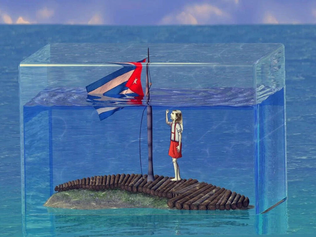"Acuario", 2013 una obra de la artista cubana Sandra Ramos
