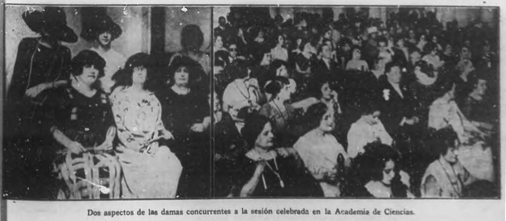 Sesiones del Congreso Nacional de Mujeres en la Academia de Ciencias de Cuba.