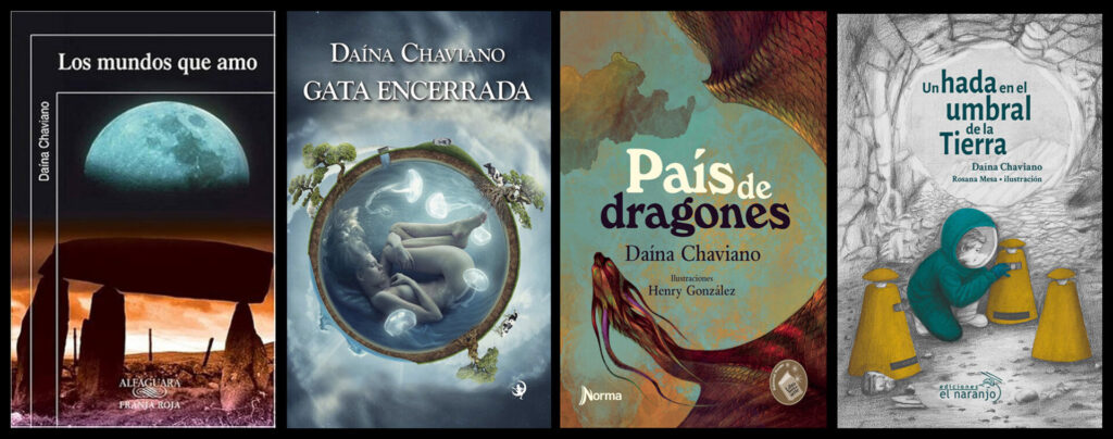 Libros de la escritora cubana Daína Chaviano.