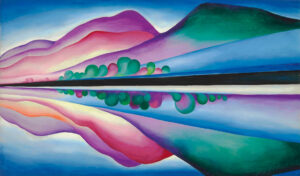 Georgia O'Keeffe, "Lake George Reflection" (1921).