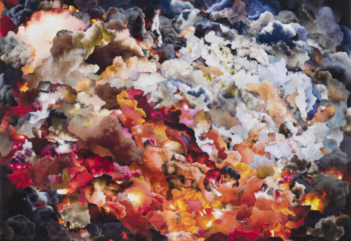 A Haze Descends (2022), collage de Jemima Wyman.
