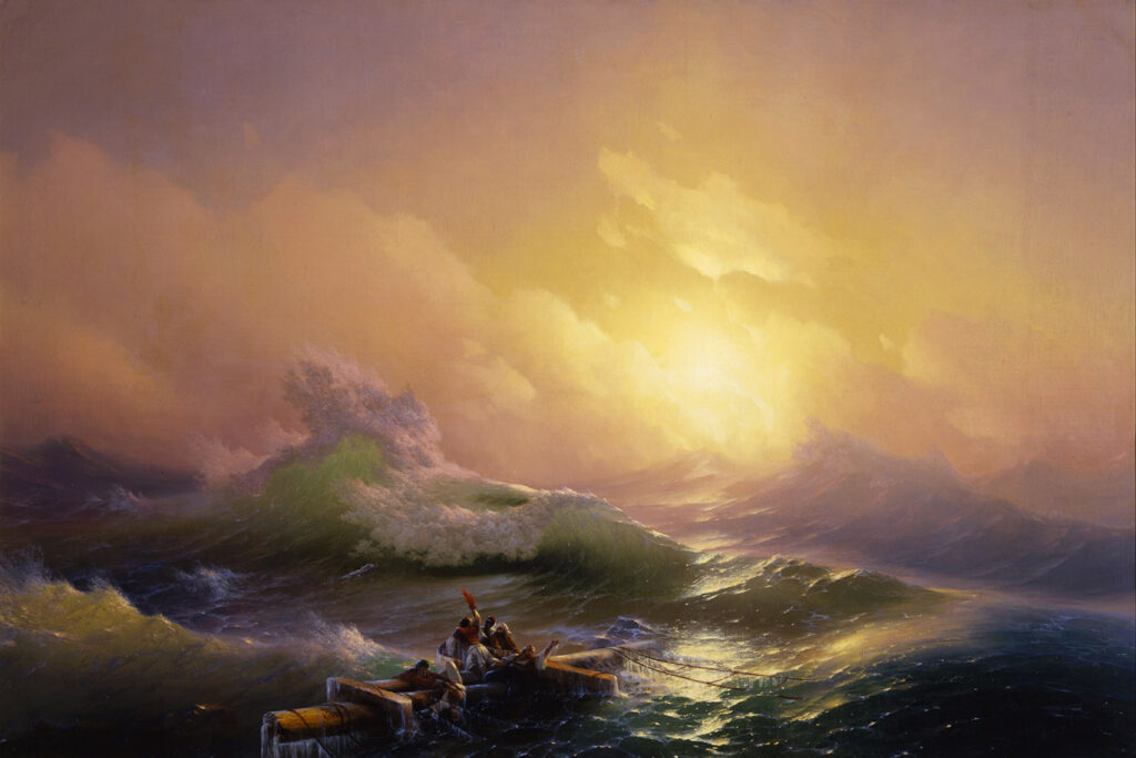 "La novena ola" (1850), de Ivan Aivazovsky.