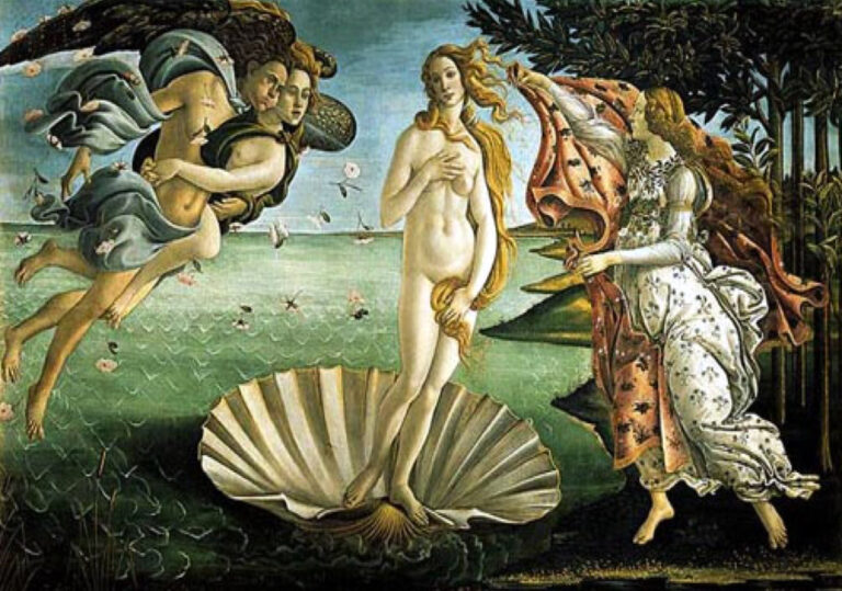 "Nacimiento de Venus" (1486), de Sandro Botticelli.