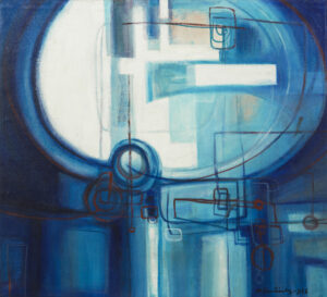 "Azul, azul" (1956), obra de Zilia Sánchez.