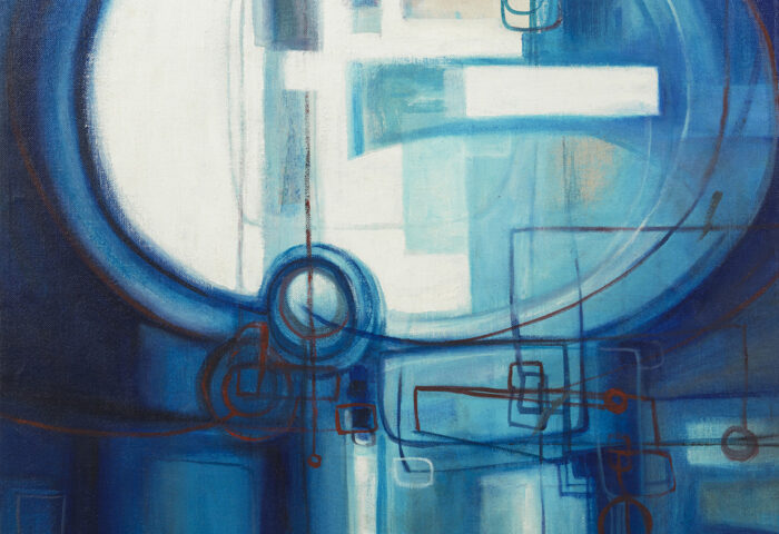 "Azul, azul" (1956), obra de Zilia Sánchez.