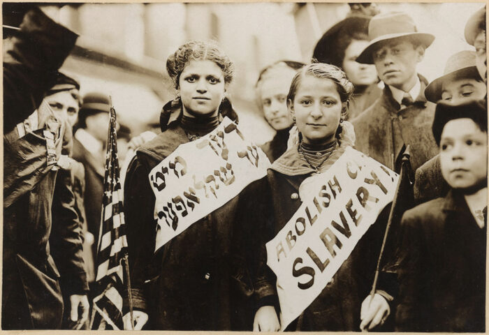 Marcha contra la esclavitud infantil, Nueva York, 1909.