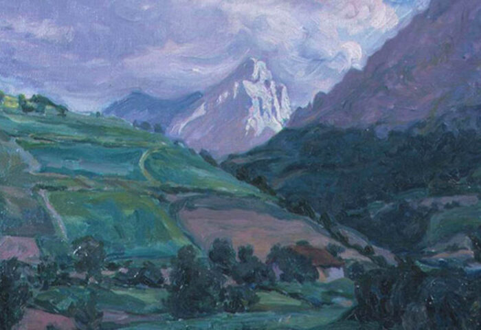 "Amboto plateado" (1916), óleo de Fernando de Amárica.
