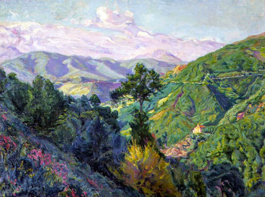 "El valle de Leniz" (1915), óleo de Fernando de Amárica.