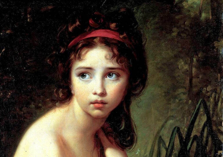 Fragmento de "La bañista" (1792), de Élisabeth Vigée-Le Brun.