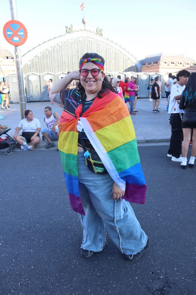 Alicia en el Orgullo de Madrid