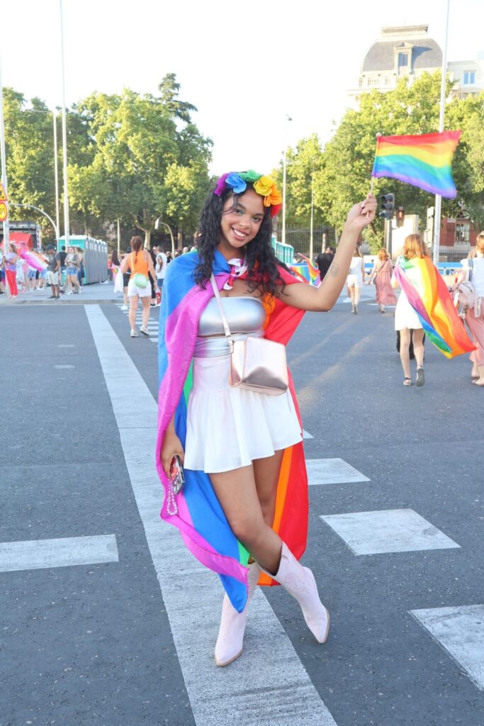 joven en el orgullo