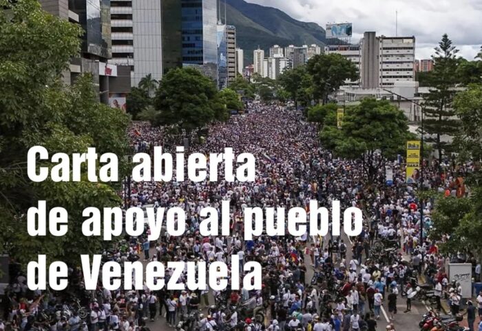 Manifestación de la oposición venezolana.