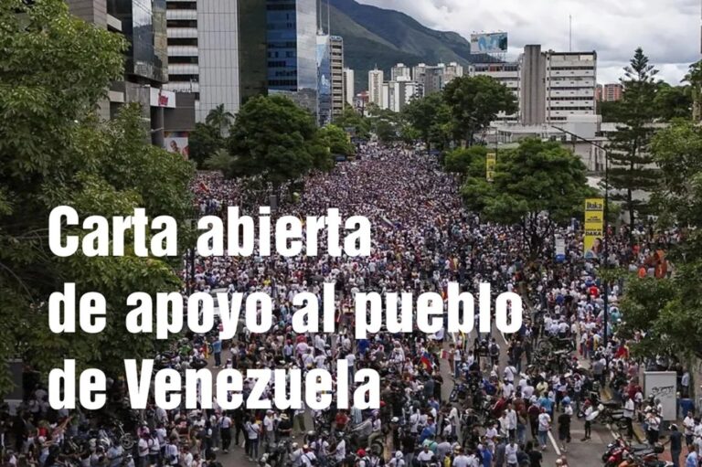 Manifestación de la oposición venezolana.