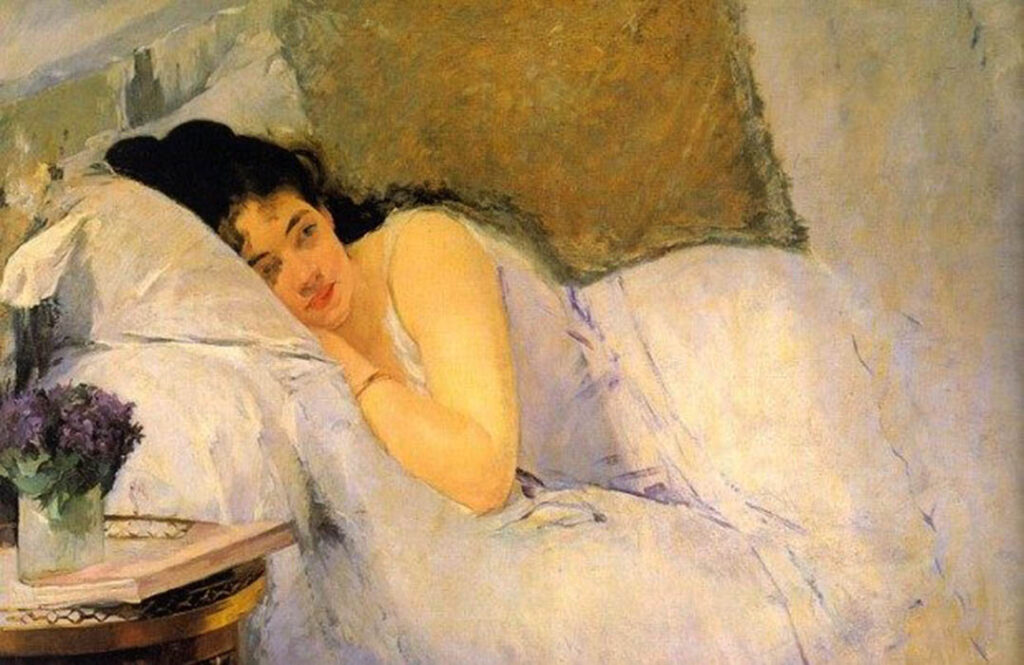 Eva Gonzalès: "Despertar" (1876).