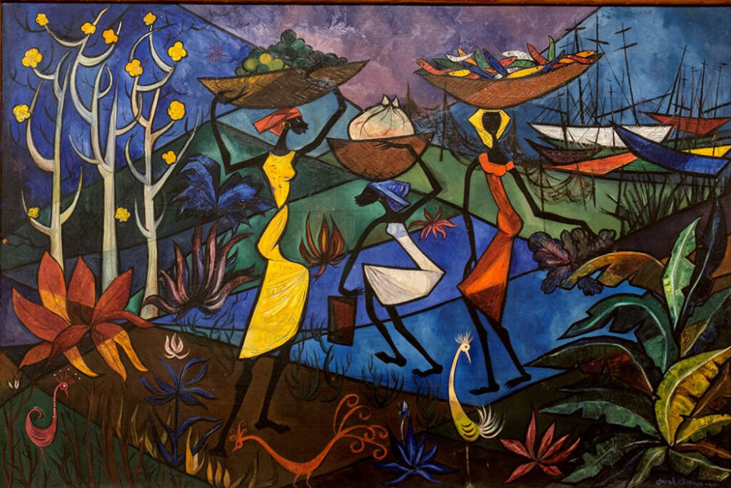 Clara Ledesma: "Marchantas, paisaje mágico" (1960).