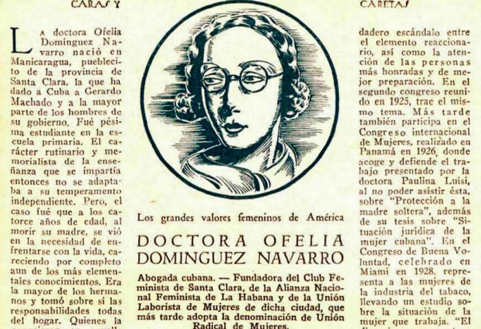 Ofelia Domínguez Navarro, abogada y feminista cubana.