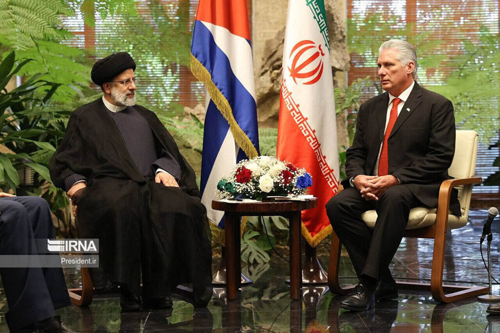 Seyed Ebrahim Raisi junto a Miguel Díaz-Canel en La Habana, junio de 2023.